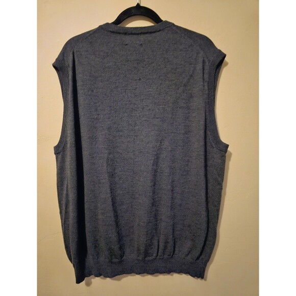 Mercer Street Studio Sweater Vest Mens XL Grey Merino Wool Pullover Australia - Picture 2 of 4